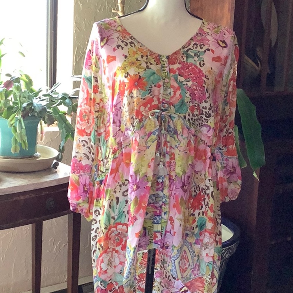 NWT Johnny Was Wild Garden Aurora Top - Picture 2 of 8